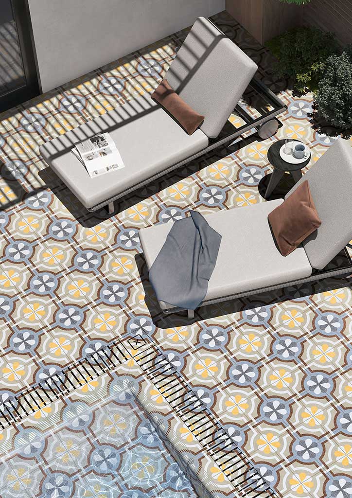 Collezione Cementine Openair Fioranese Ceramica Ambiente Esterno