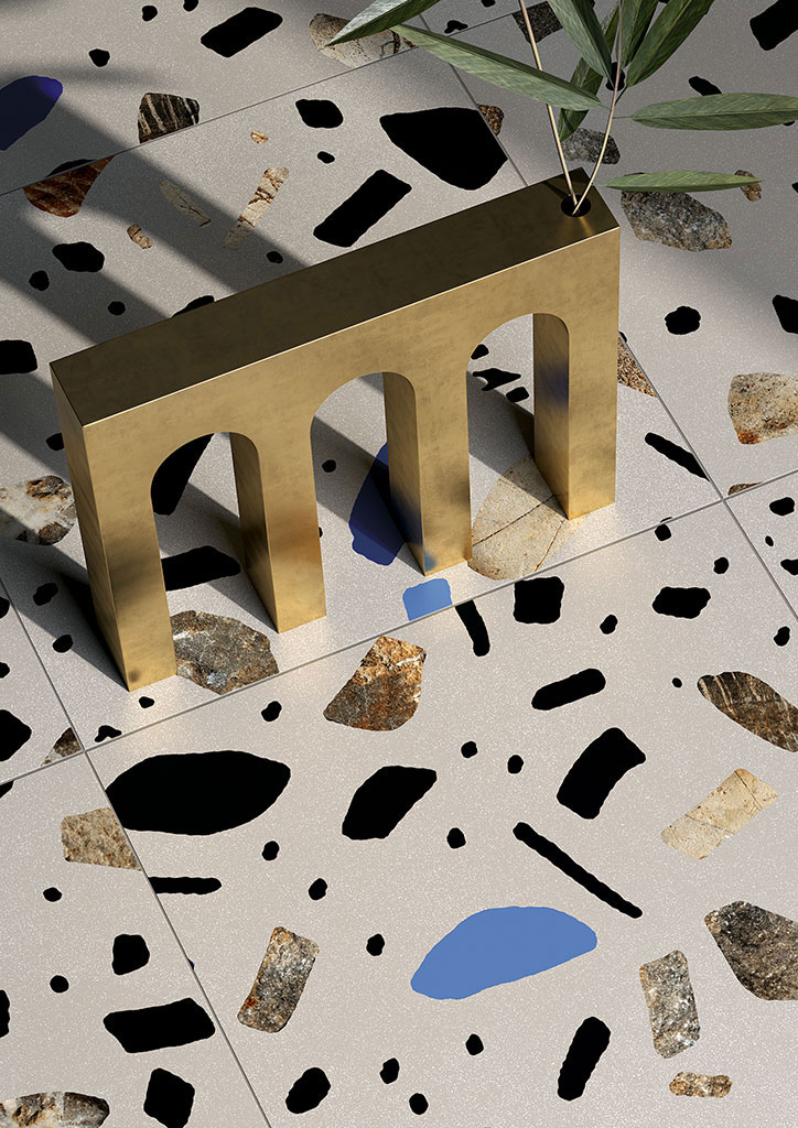 Ceramica Fioranese FIO.GHIAIA Ambiente con maxi